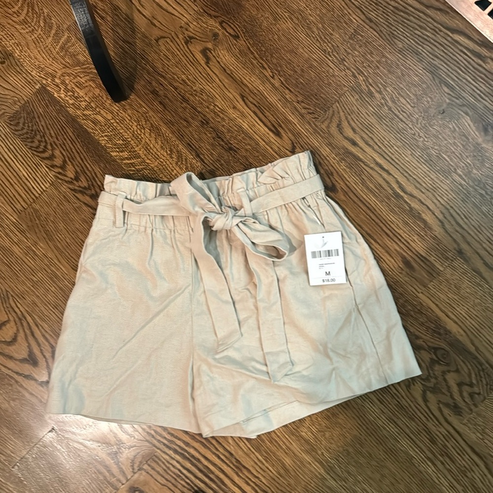 Forever 21 Beige High Waist Shorts